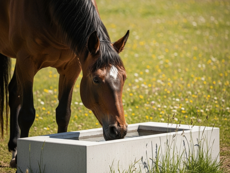 drinkbak paard buiten