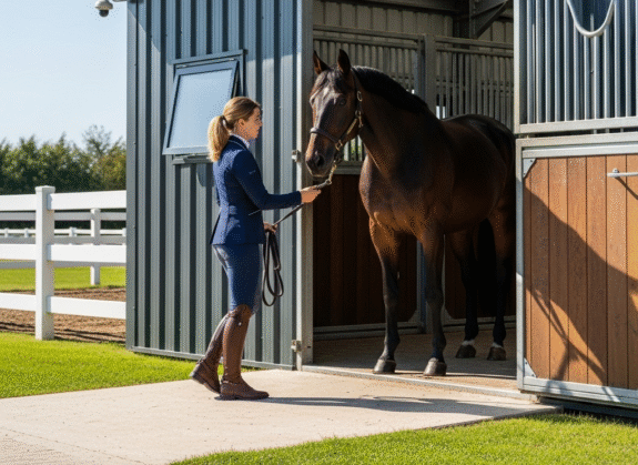 stalen paardenboxen op maat ontworpen en gemaakt