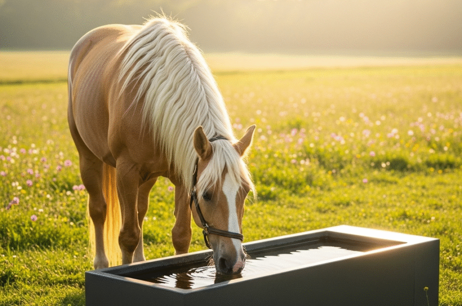 weide drinkbakken voor paarden