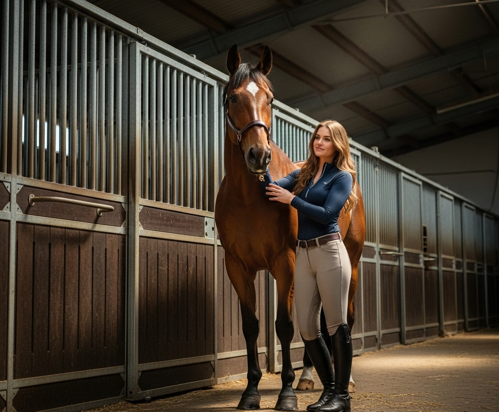 Wat betekent het als een paard zijn hoofd tegen je aan duwt?