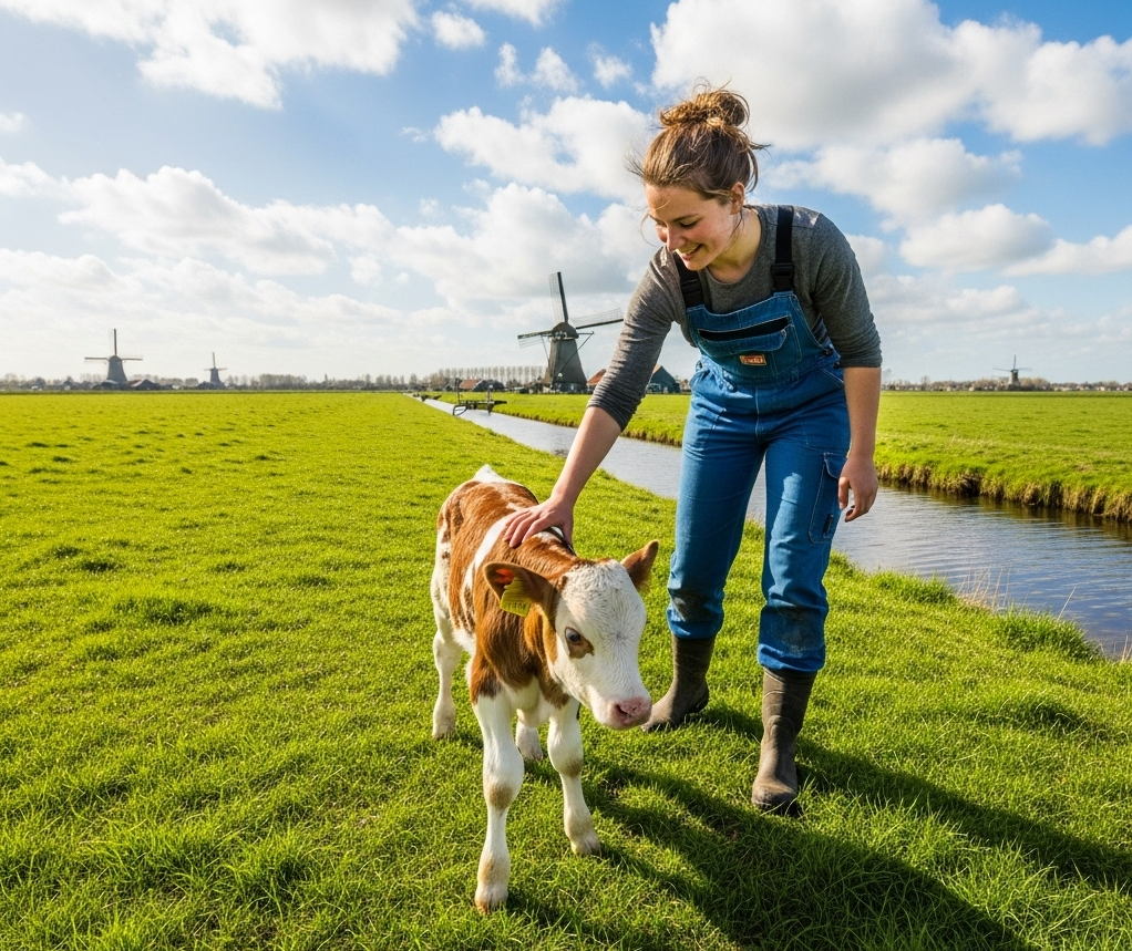 Buitenhokken voor kalveren