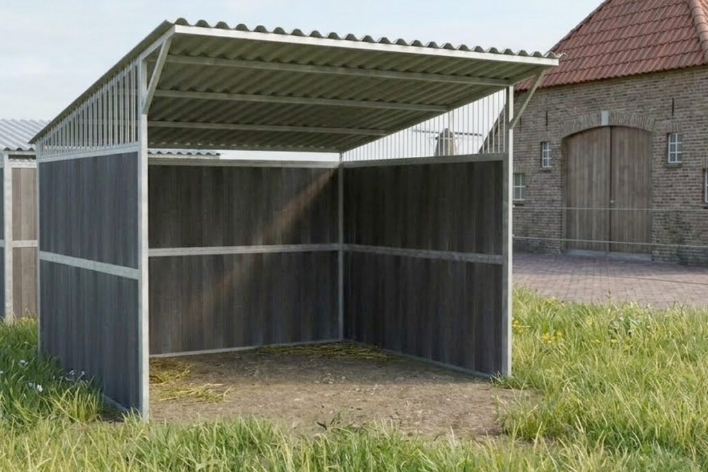 Goedkope schuilstal paard