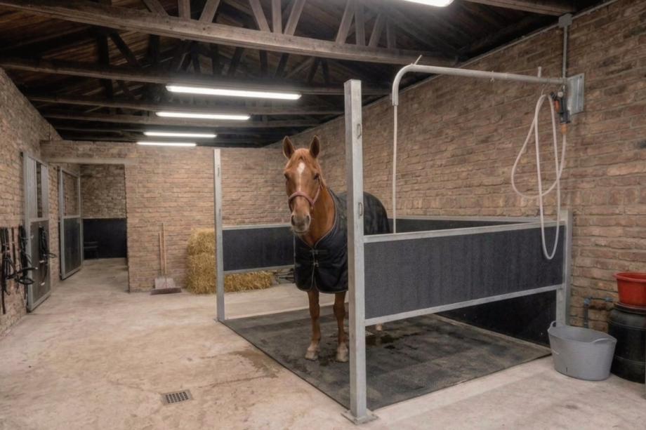 Poetswand voor paarden
