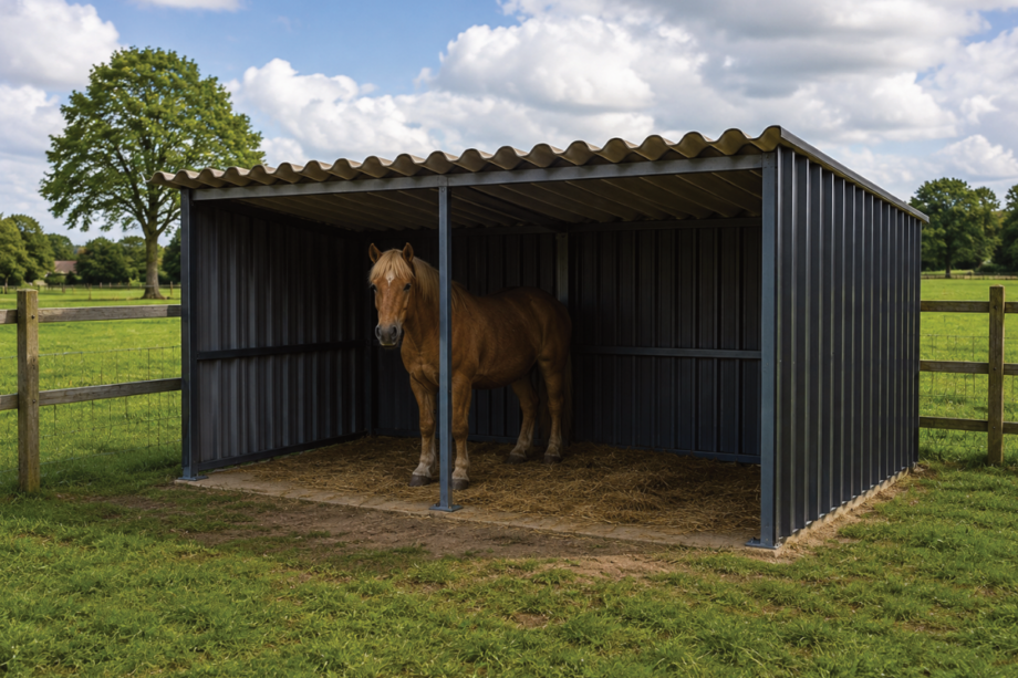 Schuilstal voor paarden