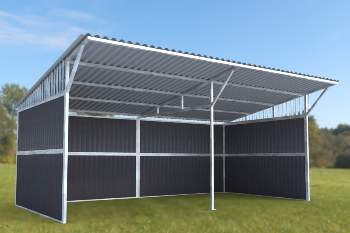 Stalen schuilstal op maat