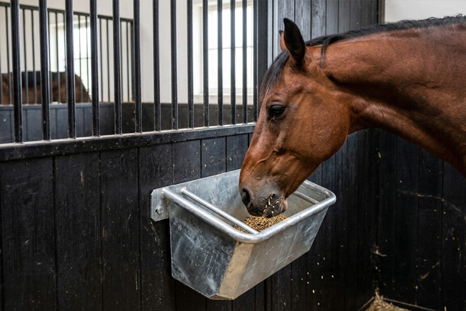 Voerbak voor paarden