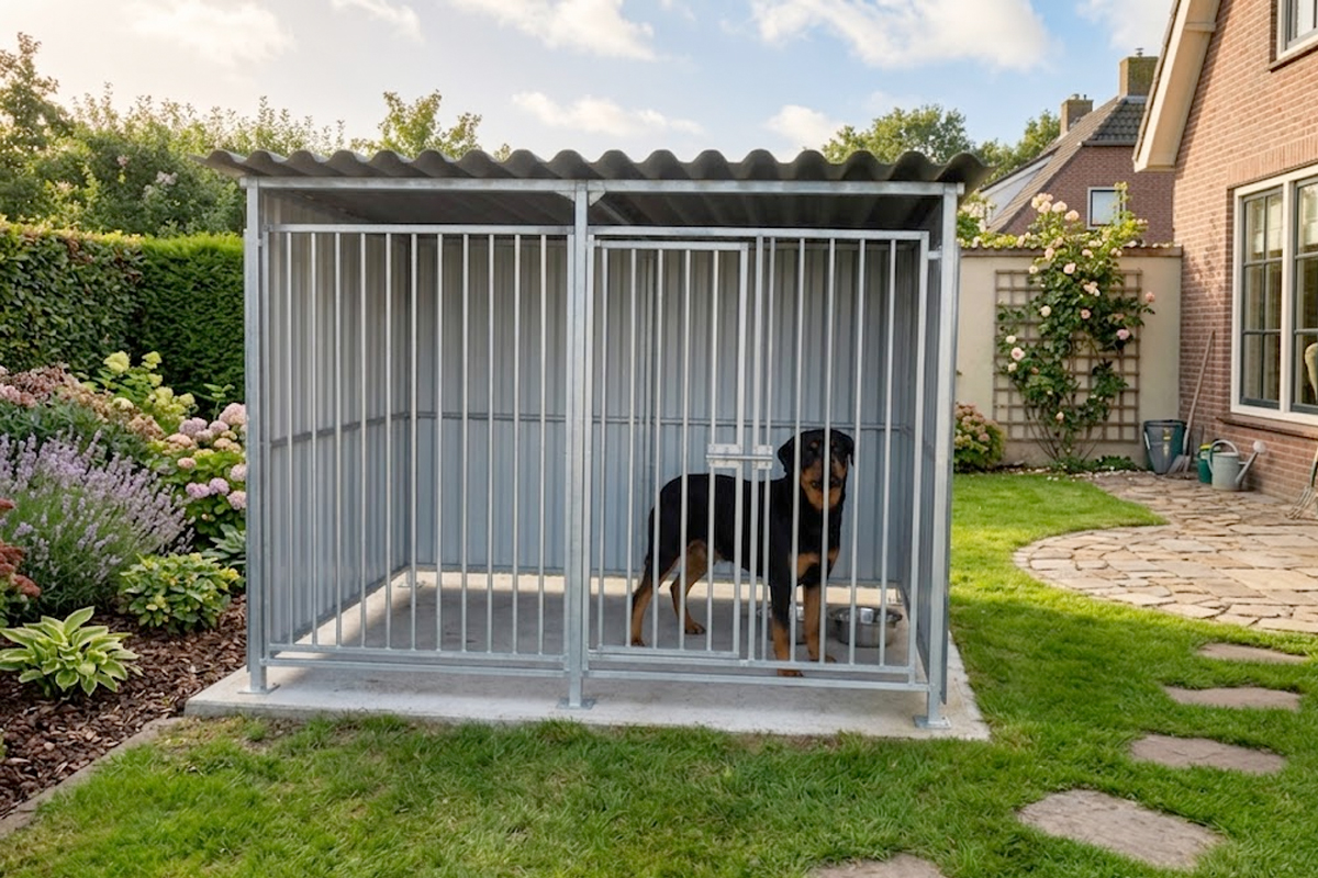 Maatwerk hondenkennel: duurzame, comfortabele oplossing voor elke hond