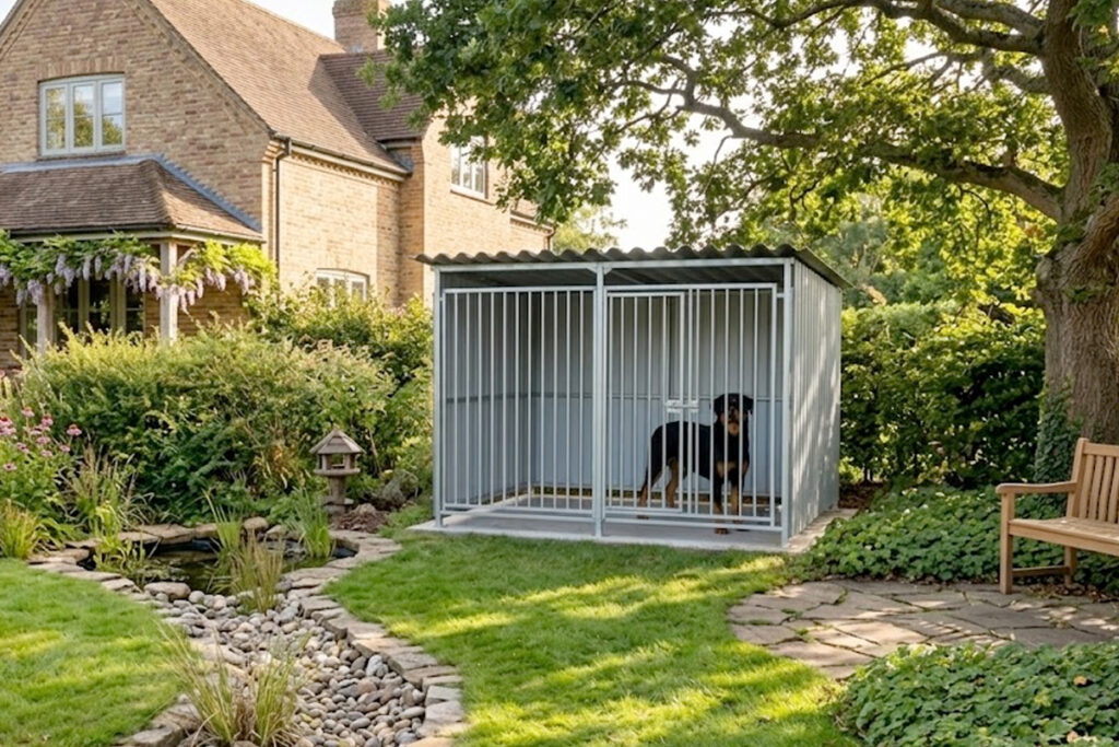Maatwerk hondenkennel