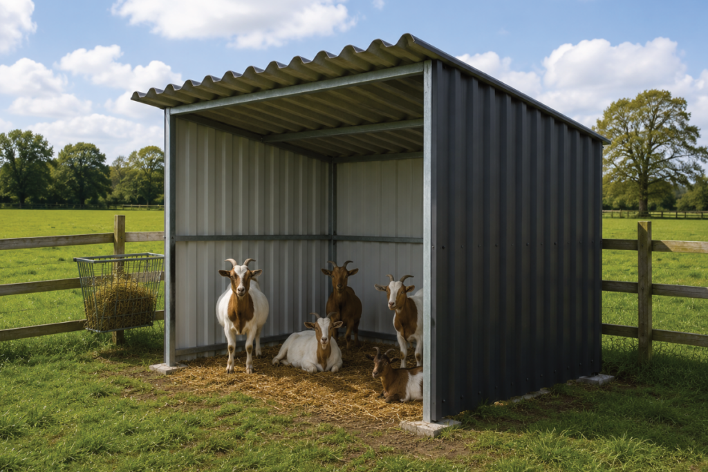 Metalen schuilstal laten plaatsen