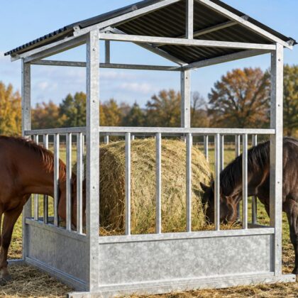 Hooiruif voor paarden met dak